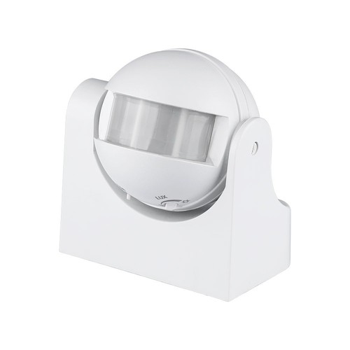 Bewegingssensor met handmatige overruwing - Wit, IP44, tot 300W LED