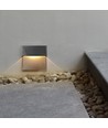 3W LED trapverlichting - IP65, zwart, 4000K, 210lm, opbouw