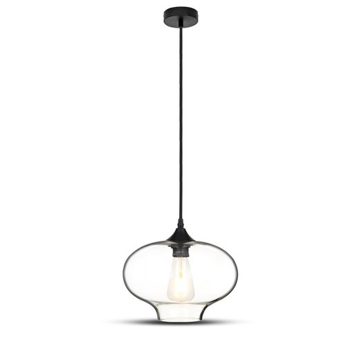 Ø28cm Artistic Globe pendellamp - E27 fitting, transparant glas, modern design