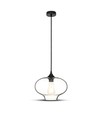 Ø28cm Artistic Globe pendellamp - E27 fitting, transparant glas, modern design