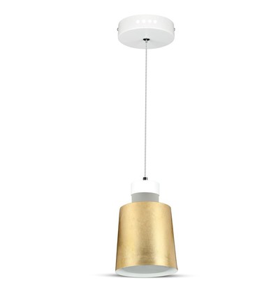 7W LED pendellamp - Goud acryl kap, Ø12cm, incl. lichtbron