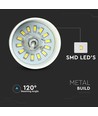 7W LED pendellamp, Ø25cm - Wit acryl, 4000K, incl. lichtbron