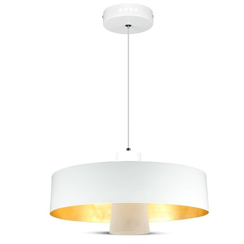 7W LED pendellamp - Ø34cm, witte acryl kap, 120 graden, incl. lichtbron