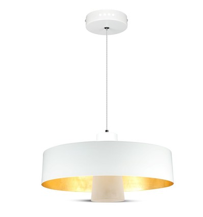 7W LED pendellamp - Ø34cm, witte acryl kap, 120 graden, incl. lichtbron