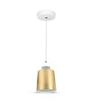 7W pendel in acryl, goud - Ø12cm, 400lm, incl. lichtbron