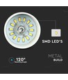 7W LED pendel, gouden acryl kap - Ø34cm, 3000K, 400lm, IP20