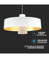 7W LED pendellamp - Ø34cm, witte acryl kap, 400lm, 120 graden, incl. lichtbron