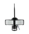 18W LED breedstraler met WiFi camera en sensor - 6000K, IP44, wit, buiten, beveiligingscamera