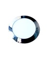 24W Ø30cm LED inbouwpanel - Chroom, rond, 2000lm, Gat: Ø28,5 cm, Afm: Ø30 cm