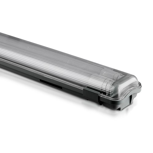 150cm 44W T8 waterdicht compleet LED armatuur - IP65, 6400K, 2x22W, koud wit