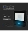 20W LED-breedstraler met sensor - SMD, Samsung LED-chip