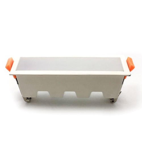 10W LED lineair inbouwpaneel - 750lm, 138x32mm, witte rand, warm wit, IP20