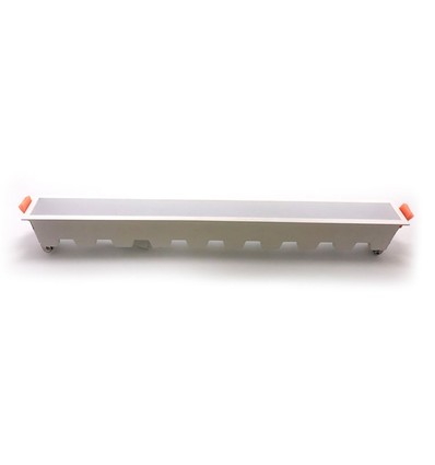 30W LED inbouwpaneel - 2400lm, 43x4,5cm, witte rand, IP20 binnen