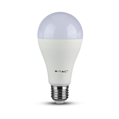 2 st. E27 15W LED lamp - A65, 6400K, 1350lm, vervangt 90W