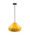 E27 Prism hanglamp - Geel, metaal, Ø31x18cm, zonder lichtbron