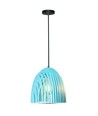 E27 Cone Prism hanglamp - Blauw, metaal, Ø25cm, zonder lichtbron