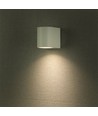 1-wegs wandlamp GU10 - aluminium, rond, wit huis, IP44