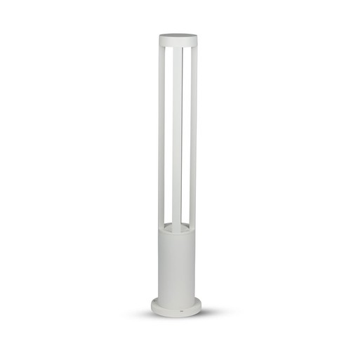 10W paaltjeslamp - LED, 6400K, wit huis, 80cm hoogte