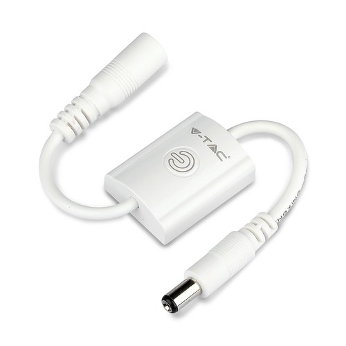 Touch sensor voor LED strips, 12V - Max 24W, dimbaar, wit, IP20, Jack plug aansluiting