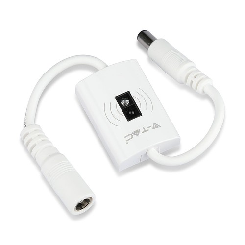 Handsensor voor LED strips, 12V - Max 24W, wit, 2.1mm DC plug, aan/uit sensor voor bedlamp