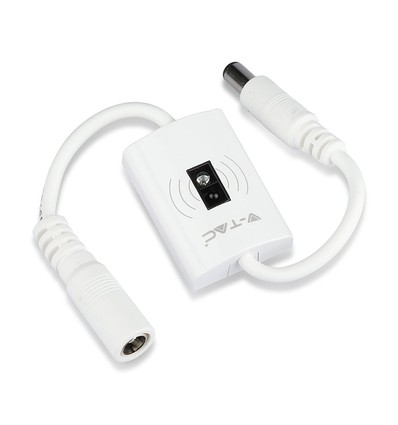 Handsensor voor LED strips, 12V - Max 24W, wit, 2.1mm DC plug, aan/uit sensor voor bedlamp