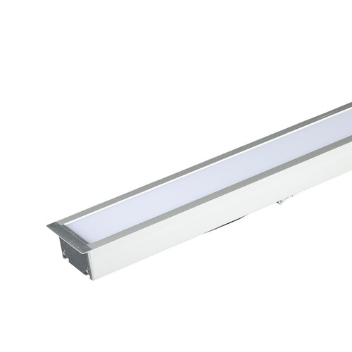 120cm 40W LED lineair inbouwarmatuur - Samsung LED chip, 120cm, zilver, 5 jaar garantie