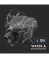 Waterdichte 2-weg kabeldoos - IP66, zwart, 24A, UV-bestendig, 450V, voor breedstralers