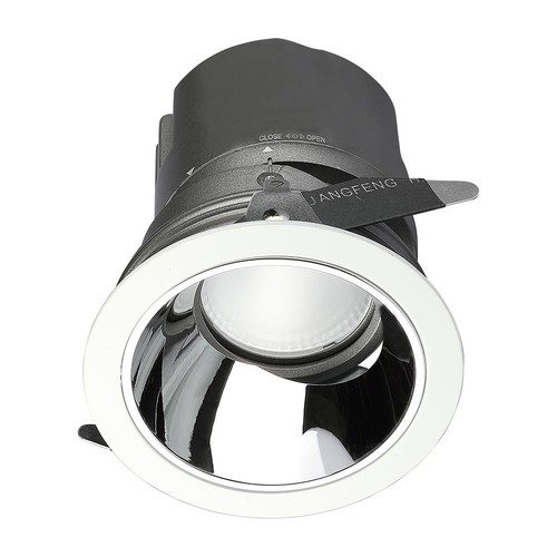 6W LED COB Hotel Downlight, RA95 - CREE chip, zilveren reflector, verstelbaar, inbouwspot