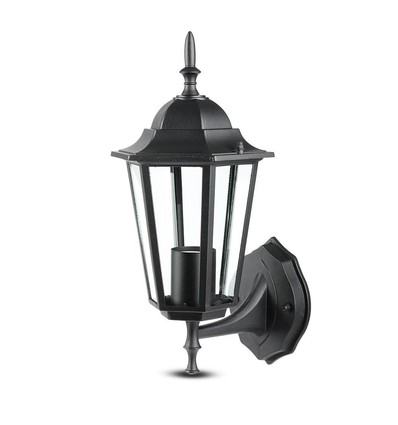 E27 Wandlamp - IP44 buiten, zwart, zonder lichtbron