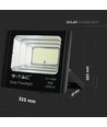 35W Solara LED breedstraler met zonnepaneel - IP65, zwart, afstandsbediening