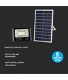 35W Solara LED breedstraler met zonnepaneel - IP65, zwart, afstandsbediening