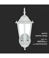 E27 Wandlamp - IP44 buiten, wit, zonder lichtbron