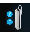 Bluetooth headset met microfoon, wit - 170mAh batterij, 10-12 uur speeltijd, in-ear design