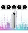 Bluetooth headset met microfoon, wit - 170mAh batterij, 10-12 uur speeltijd, in-ear design