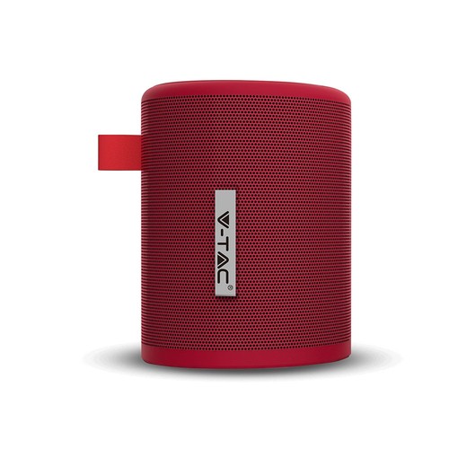 5W draagbare Bluetooth speaker, Rood - TWS functie, 1500mAh batterij, incl. Micro USB kabel