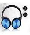 Draadloze Bluetooth hoofdtelefoon met draaibare oorschelpen, blauw - Tot 12 uur speeltijd, 10m bereik