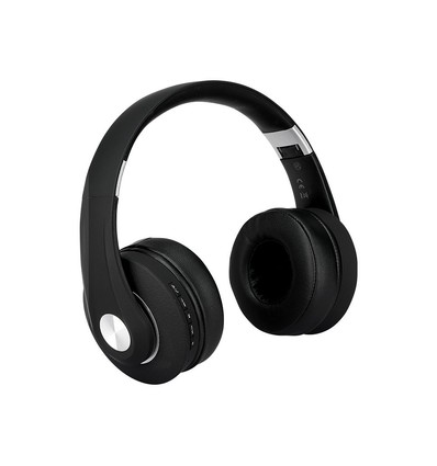 Draadloze Bluetooth-hoofdtelefoon, zwart - 12 uur speeltijd, opvouwbaar
