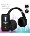 Bluetooth draadloze hoofdtelefoon, zwart - 500mAh batterij, tot 12 uur speeltijd, opvouwbaar design, AUX/Micro SD ingang