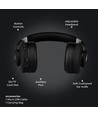 Draadloze Bluetooth-hoofdtelefoon, zwart - 12 uur speeltijd, opvouwbaar