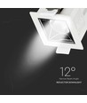 4W vierkante LED inbouwspot, Samsung chip, RA90 - 5700K, 12 graden, gat: 45x45mm