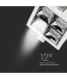 16W vierkante LED inbouwspot, RA90 - Samsung LED chip, Gat: 8,5 x 8,5 cm, Afm: 9,3 x 9,3 cm