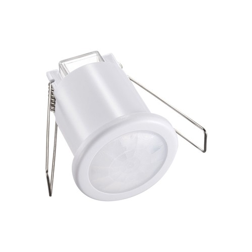PIR plafondsensor voor inbouw, 360° - Wit, 400W LED, 8m bereik, IP20