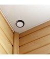 PIR plafond-inbouwsensor Ø4cm, 360° - Zwart, IP20, detectiebereik tot 8m, zaagmaat: Ø4cm