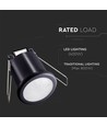 PIR plafond-inbouwsensor Ø4cm, 360° - Zwart, IP20, detectiebereik tot 8m, zaagmaat: Ø4cm