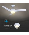 35W LED Plafondventilator - RF Bediening, 3 Bladen, DC Motor, Wit
