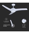 35W LED Plafondventilator - RF Bediening, 3 Bladen, DC Motor, Wit