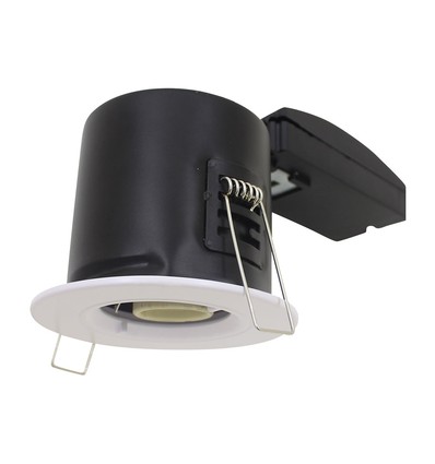 GU10 brandwerende inbouwspot - Wit, twist & lock, 30/60/90 min