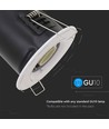 GU10 brandwerende inbouwspot - Wit, twist & lock, 30/60/90 min