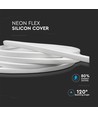 8W Neon Flex - met siliconen coating, 6000K, 24V, 5m/rol