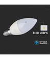 5,5W LED kaarslamp E14 - Samsung Chip, 4000K, dimbaar